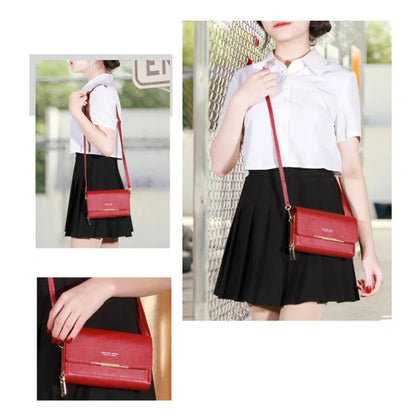 Women's Wallet Korean Handbag Multi Card Large Capacity Casual Shoulder Bag Mobile Phone Packet Fashion New Style.