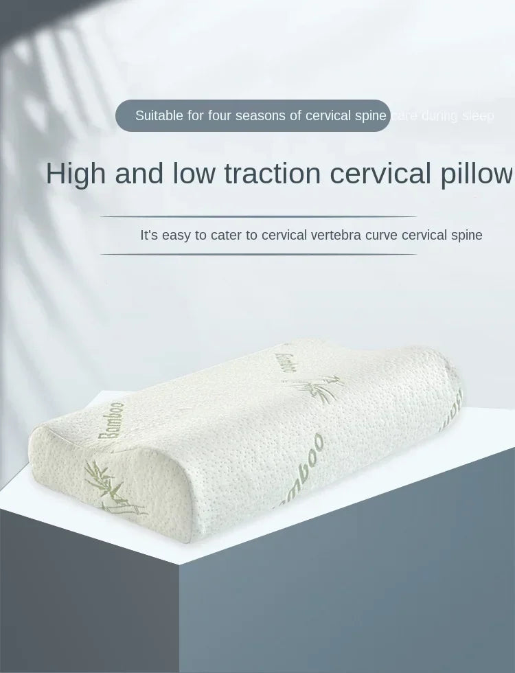 Long Pillow Memory Foam Bedding Pillow Neck Protection Slow Rebound Shaped Maternity Pillow For Sleeping Orthopedic Pillows.