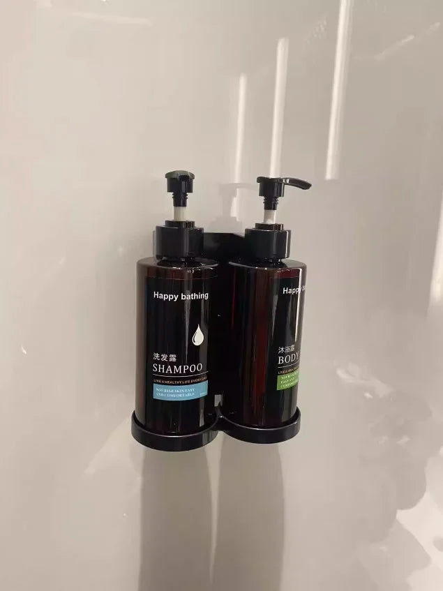 Keine Bohren an der Wand – automatischer Seifenspender, Shampoo- und Duschgel-Spender-Set, Händedesinfektionsbox-Design für die Organisation im Badezimmer