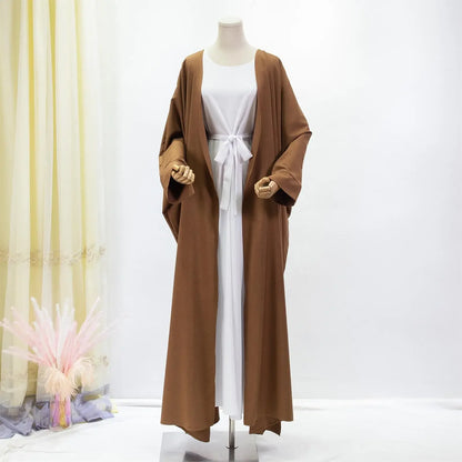 Women's Traditional Arabian Batwing Sleeve Abaya Muslim Loose Maxi Length Dress Women Jilbabs.