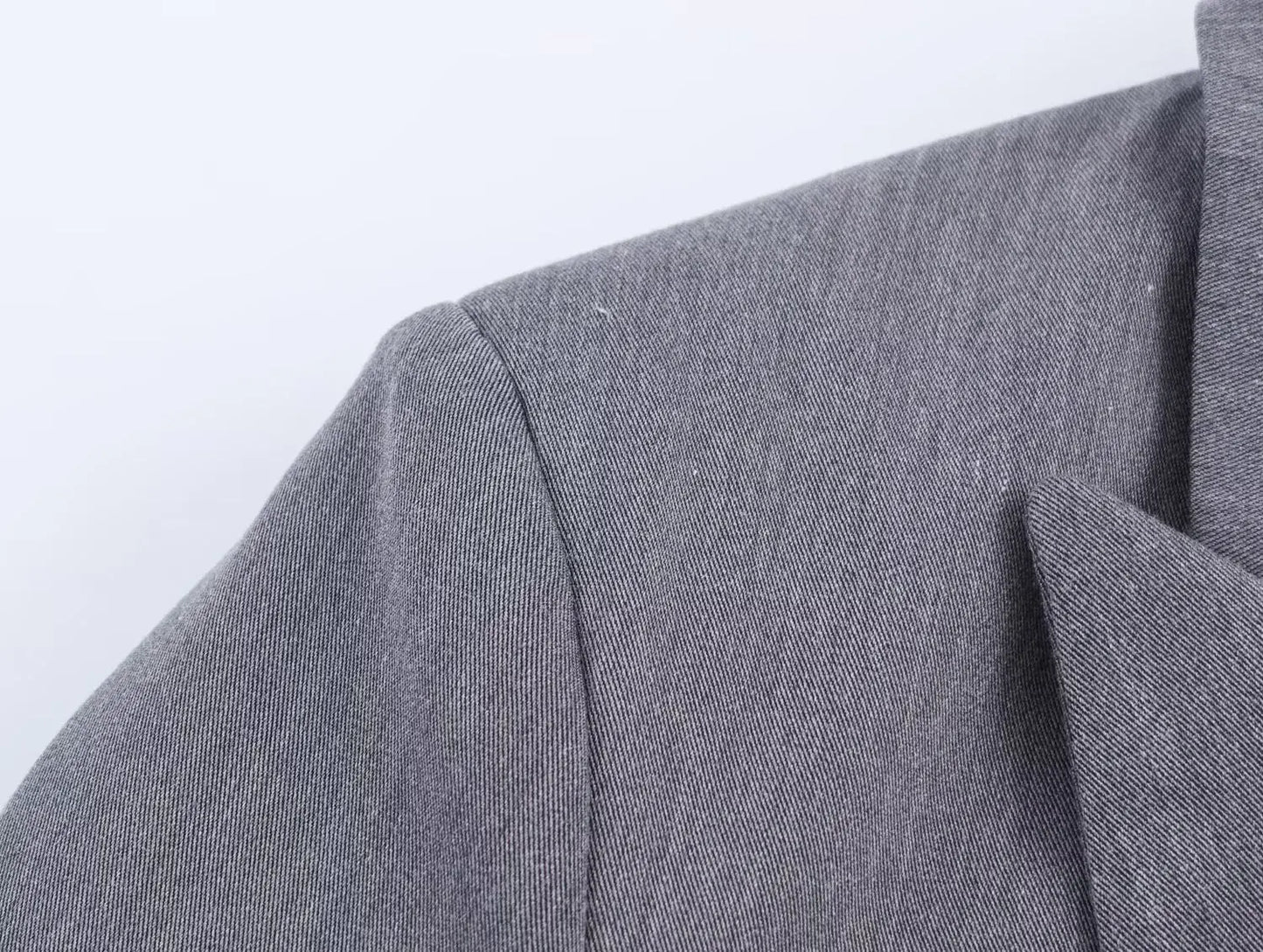 HH Frau Mode Vielseitige Lange Ärmel Zweireiher Tasche Dekoration Blazer + High Street Casual Pendeln Hose 2-teiliges Set