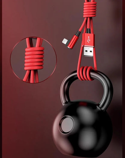 For Gaming Elbow Fast Charger Cable for iPhone 14 8 7 6S Plus 13 12 mini 11 Pro XS Max XR X 90 Degree Braided USB Charging Cable.