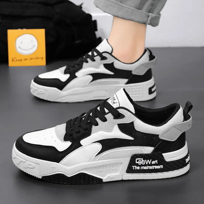 New Autumn Men's Sneakers Men's Comfortable Platform Shoes 2023 Trend Lace-up Vulcanized Shoes White Casual Sneakers Zapatillas.
