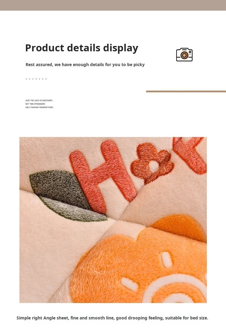 Household Thickened Warm Quilt Core Milk Double-sided Velvet Lamb Wool Autumn Winter Blanket Warm Double-sided Velvet Core