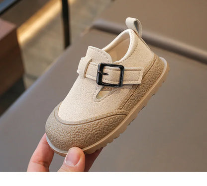 Boys' Boken Shoes Soft Soled Children's Shoes 2025 New Arrivals 0-1 years old Children's Sports Shoes Fashion Retro Bean Shoes.