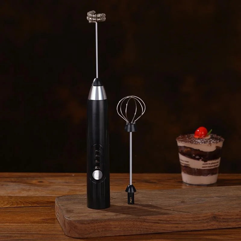 2-in-1 multi-function USB Rechargeable Electric Egg Beater Baking Mixer Milk Frother Kitchen Gadgets Coffee Stirrer Tools Dining.