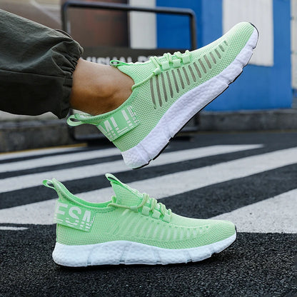 Male Sneakers Summer Men's Trendy Sports Lightweight Casual Running Breathable Mesh Comfortable Tennis Shoes Zapatillas Hombre.