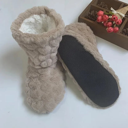 Thick Thermal Socks Men Women Winter Warm Home Soft Thickened Plus Velvet Sleeping Anti Slip Floor Slipper Sock For Christmas.