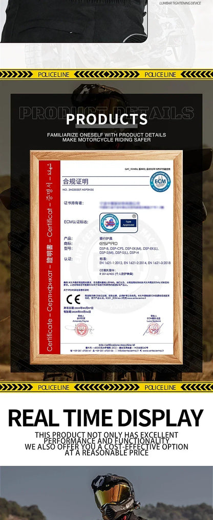 HVA Waterproof Motorcycle Jacket Men's Racing Suit Removable Liner Warm Autumn and Winter Motorcycle Jacket Suit Anti-fall Suit.