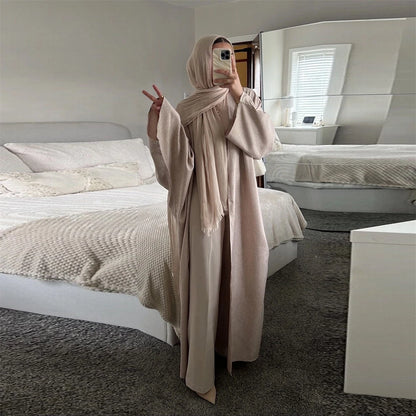 Ähnliche Baumwolle Leinen Batwing Kimono Abaya Dubai Islam Muslimischen Kleid Für Frauen Kebaya Kaftan Robe Musulmane Kaftan Marocain Femme