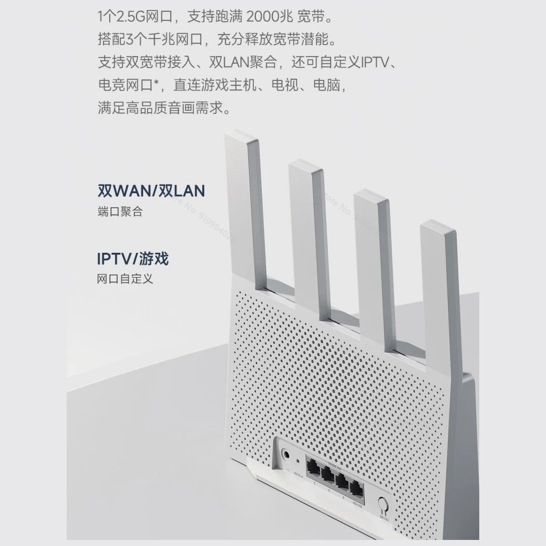 Xiaomi Router BE3600 WiFi 7 Dual-Band Qualcomm quad-core Gaming Acceleration 3570Mbps Dual WAN LAN Mesh Network Repeater VPN.