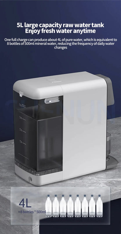 5L Direct Drinking Water Purifier Household Desktop RO Reverse Osmosis Purifier Fast Heating Filter Water Purifier.