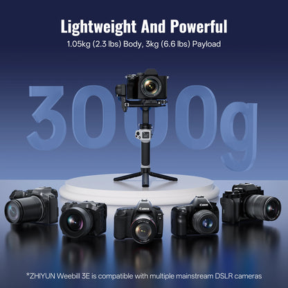ZHIYUN Official CINEPEER WEEBILL 3E Handheld Camera Gimbal Stabilizer 3-Axis Cameras Gimbals for DSLR Mirrorless Cameras.