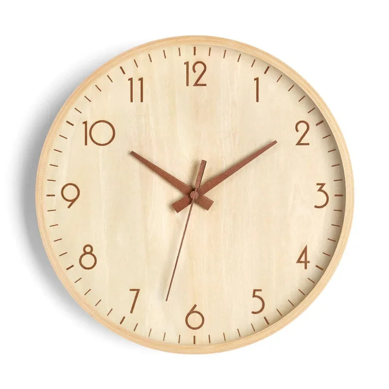 Wanduhr Wohnzimmer Zuhause Wandbehang Massivholz moderne einfache Uhr mittelalterliche Uhr Log Schlafzimmer Dekoration