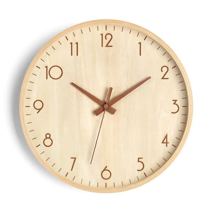 Wanduhr Wohnzimmer Zuhause Wandbehang Massivholz moderne einfache Uhr mittelalterliche Uhr Log Schlafzimmer Dekoration