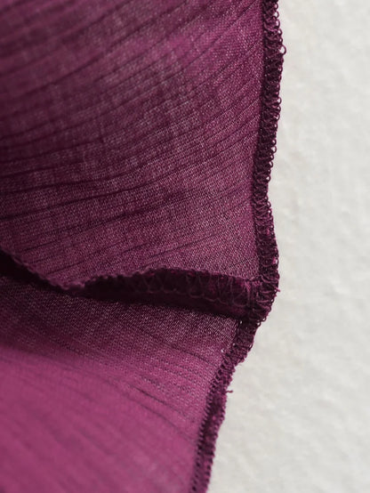 ETJ 2025 spring new  women's elegant fashion same color splicing small pleated hem high waist knit skirt