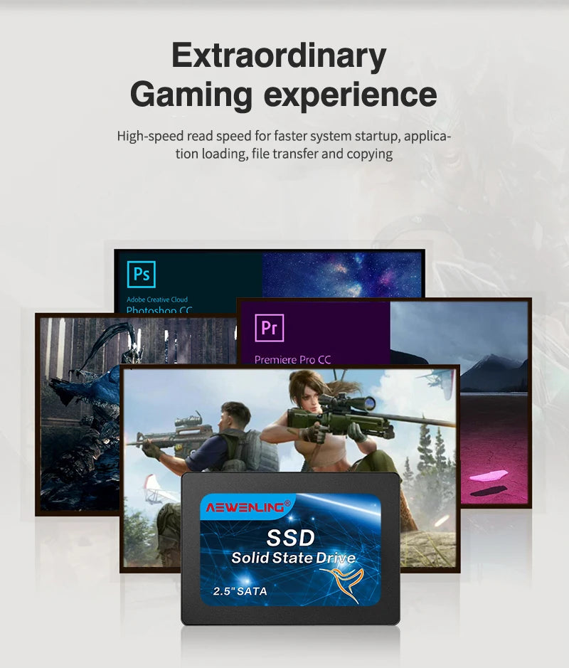 SSD Hard drive disk 128GB 256GB 512GB 2TB 64GB 1TB 32GB solid state drive disk for laptop desktop 4TB computer HDD high speed.