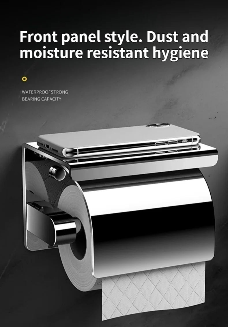 Badezimmer-Toilettenpapierhalter aus Edelstahl 304, wasserdichte Rollenpapierbox, Taschentuchbox, Halter, Badezimmer-Hardware-Zubehör
