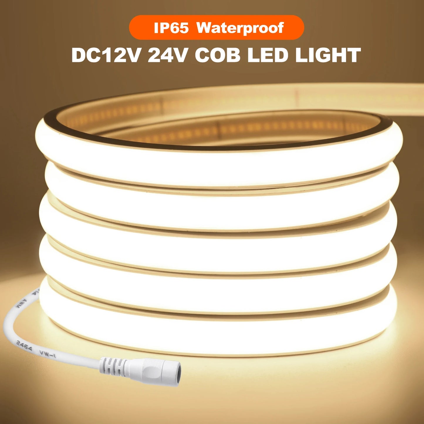 12V 24V Tuya Smart WiFi COB Neon Strip Waterproof 0.5M 5M 10M 20M 320LED/M Flexible LED Tube Tape for Kitchen Cabinet Room Decor.