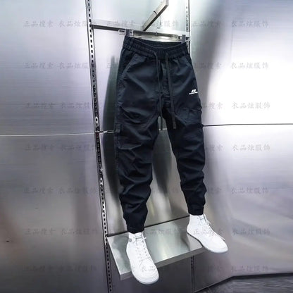 Multi-Pocket Cargo Hosen Einfarbig Casual Harem Bleistift Hosen Outdoor Jogging Jogginghose Luxus Marke männer Kleidung