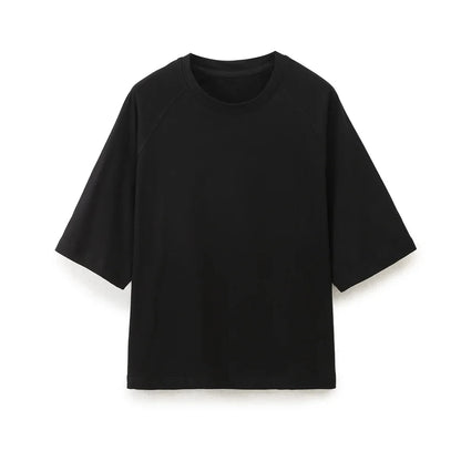 HH Women Casual Sport Pant Suit Vintage Solid Short Sleeve O Neck T-Shirt + Drawstring Jogging Pants Woman Commuting Sets