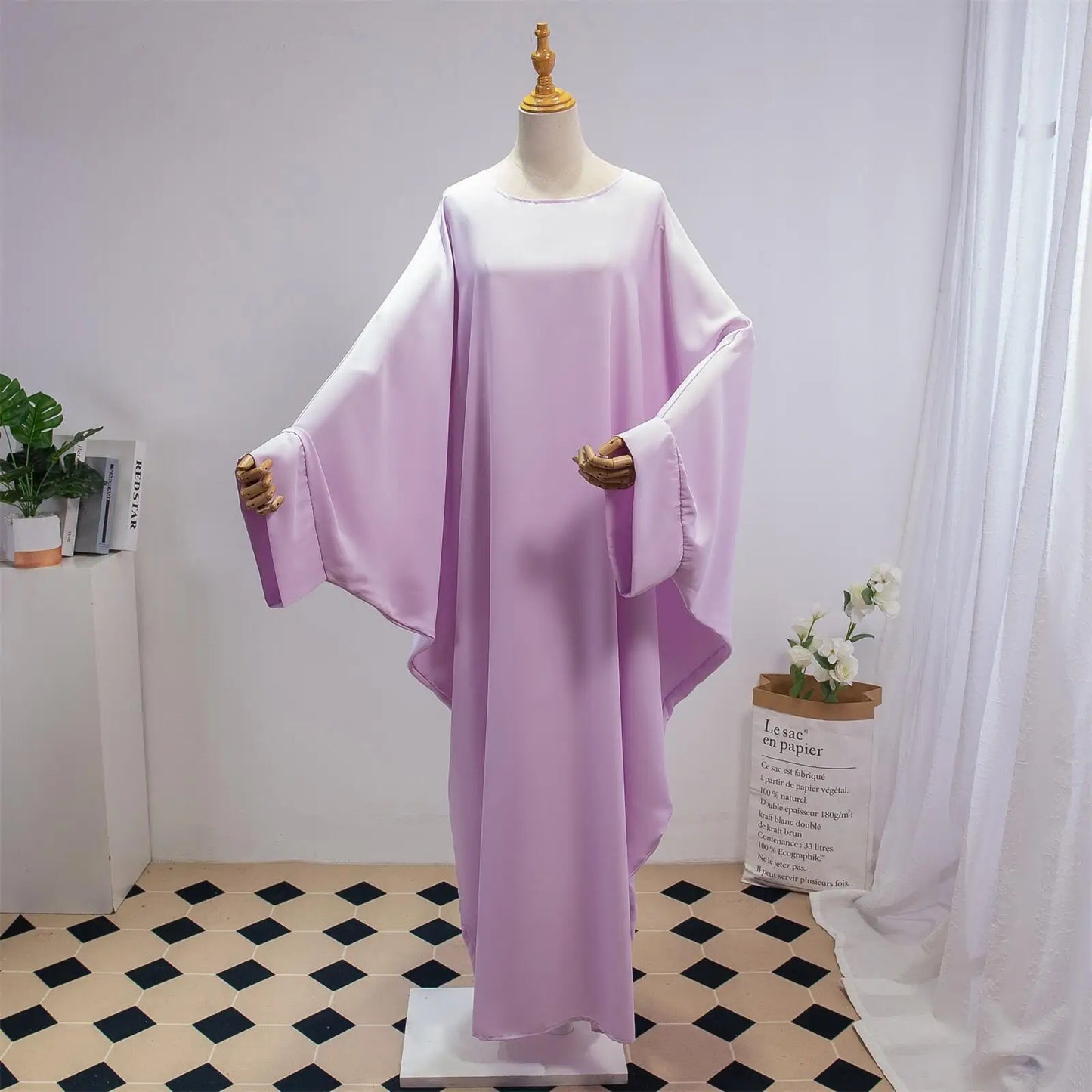 Two Pieces Muslim Abaya Women Jilbab Islamic With Hijab Clothing Dubai Saudi Robe Turkish Modesty Prayer Dresses Loose Kaftans.