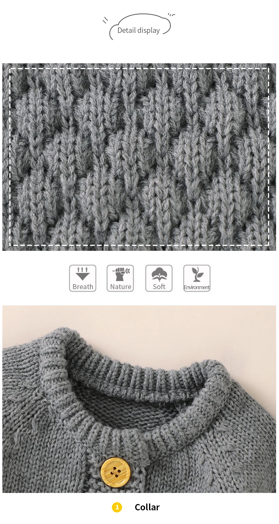 Autumn Baby Rompers Solid Long Sleeve Knitted Newborn Boys Girls Winter Outwear Jumpsuits Hats Clothes Sets 0-18m Infant Outfits