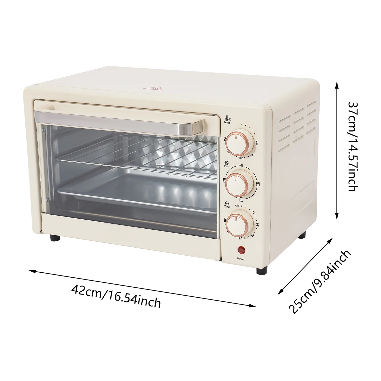 Electric Oven Mini Oven With Adjustable Temperature And 60-Minute Timer 22L Electric Oven.