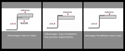 ASRAS Kitchen Sink Stainless Steel Nano Grey Kitchen Sink with Built-in Food Purifier, Hidden Cover & Adjustable Lift Faucet