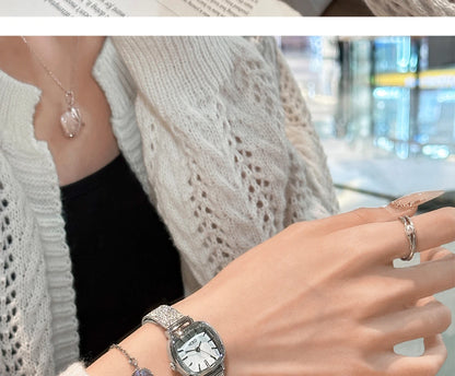 GEDI Golden Watch Light Luxury Quartz Stainless Steel Watch Casual Fashion Dress Temperament Waterproof Women's Wristwatches.