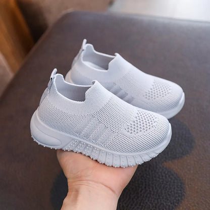 Children Shoes Spring Summer Kids Sneakers Soft Breathable Mesh For Boys Slip-on Casual Shoes Anti-Slip Walking Baby Girls Shoes.