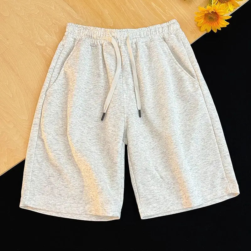 American Heavyweight New Shorts Are Breathable and Versatile in Summer and Men and Women Wear Multi-color Trend Elastic Waist.