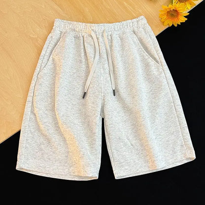 American Heavyweight New Shorts Are Breathable and Versatile in Summer and Men and Women Wear Multi-color Trend Elastic Waist.