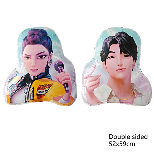 Kpop Dämon Jäger Ballon Geburtstag Party Dekoration Rumi Aluminium Ballons Kinder Party Liefert Geschenk Bevorzugung Dekor.