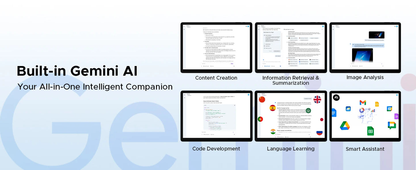 DOOGEE Tab E3 Max Tablet PC Android 15 Gemini AI Quad Speakers 14'' 2.1K Display 32GB(8+24) RAM 256GB ROM 13500mAh Battery Pad