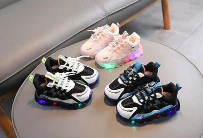 Kids Running Shoes Mesh Breathable Casual Sneakers for Children Lightweight Sport Shoes Boys Girl Non-Slip Outdoor.