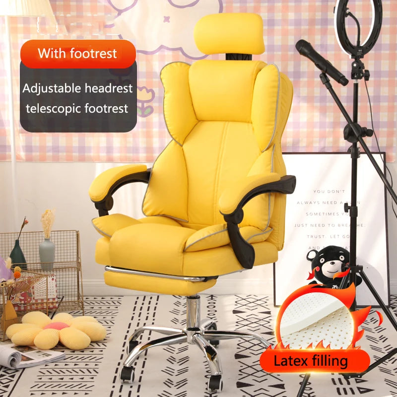 Neuer Gaming-Stuhl mit Fußstütze, zum Anheben des Spiels, hochwertiger ergonomischer Stuhl, Wohnmöbel, Büro-Computerstuhl, Gamer-Stuhl