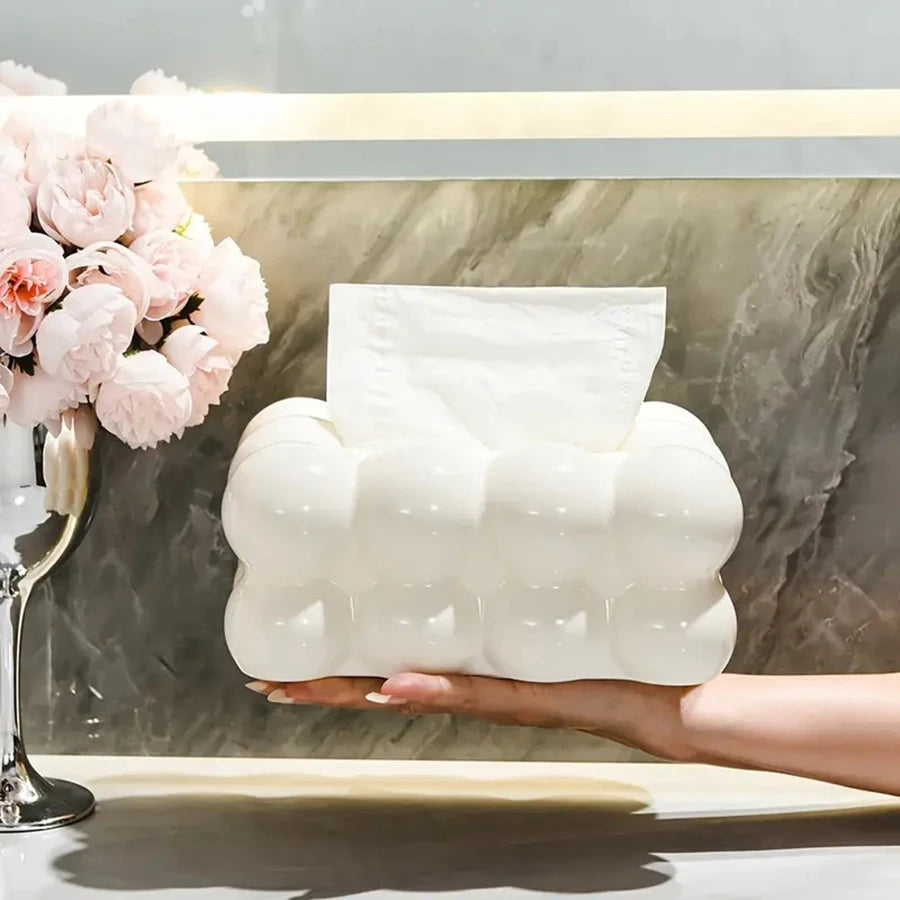 Bubble Tissue Box Cotton Candy Paper Drawer Box Restaurant Paper Drawer Box Bathroom Facial Paper Storage Box Tissue Cover.