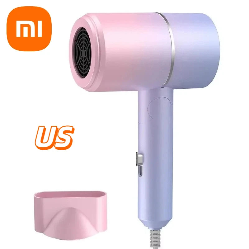 XIAOMI Folding Hairdryer High Power Negative Ion Hair Dryer Home Thermostatic Travel Portable Silent Hair Brush Dryer 2025