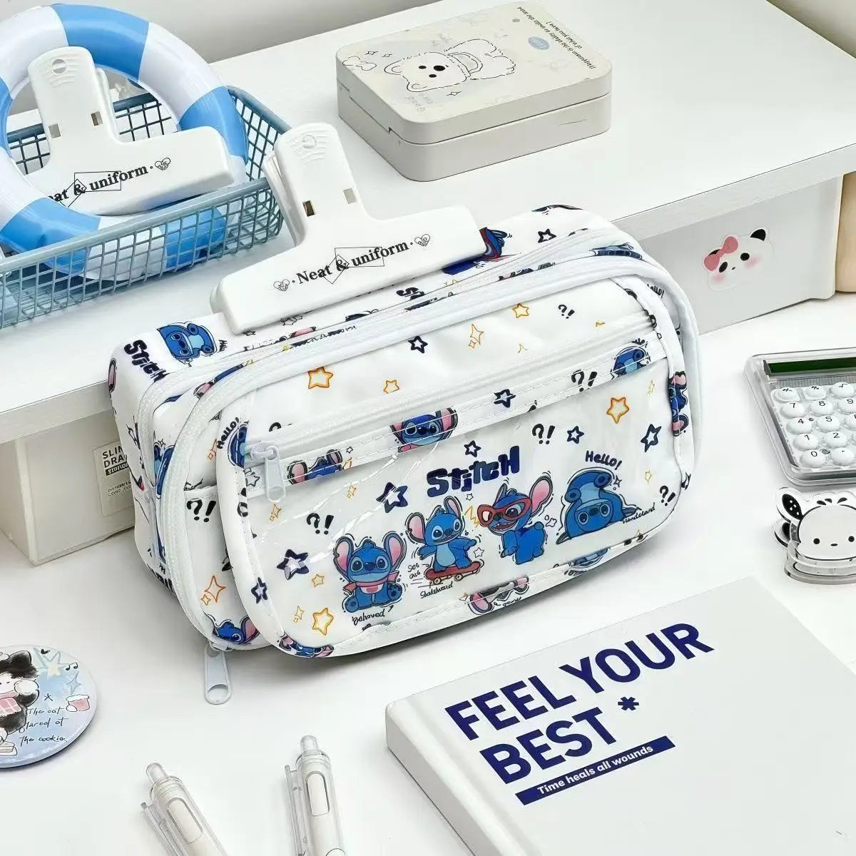 Stich Neue Itabag Cartoon Große Kapazität Bleistift Tasche Multi-schicht Schreibwaren Lagerung Tasche Nette Student Schule Starten Geschenk.