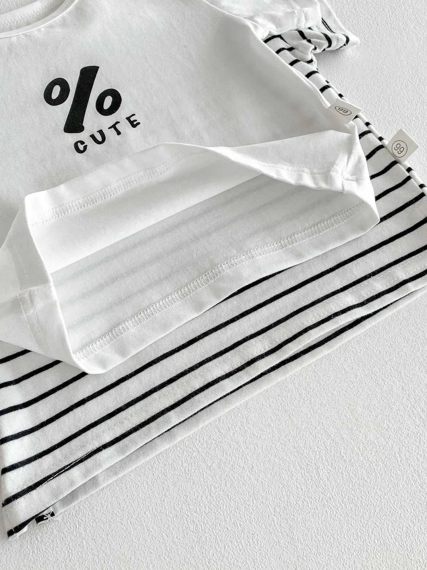 Baby Kleidung Sommer Neugeborenen Baby Jungen Mädchen Body Einfarbig Overalls Oder Infant Casual Gestreiften Brief Kurzarm T Shirts.