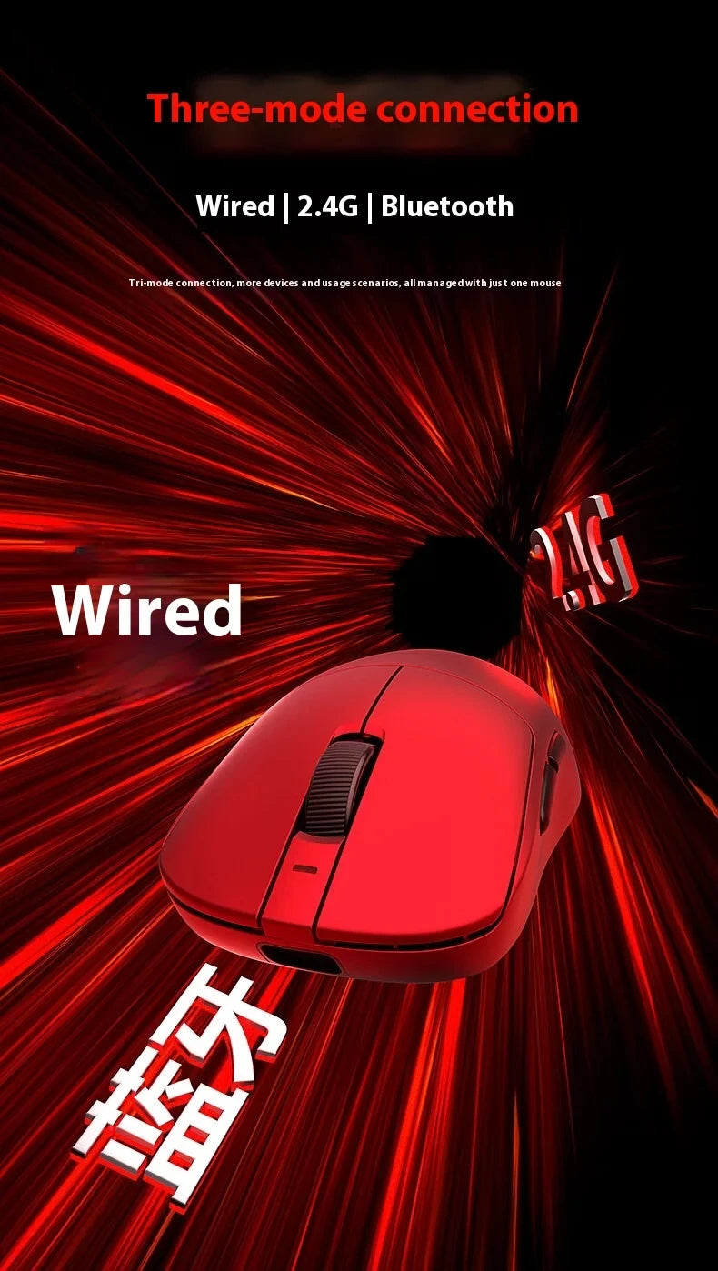 New Aula V9 Ultra Wireless E-sports Gaming Mouse Double 8k 3mode PAW 3950 8k 55g Lightweight Ergonomic Mouse Custom PC Accessory.