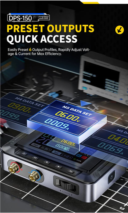 FNIRSI DPS-150 Laboratory DC Power Supply CNC Adjustable 30V 5A Digit Display Mini Portable Regulator Switching Power Supply