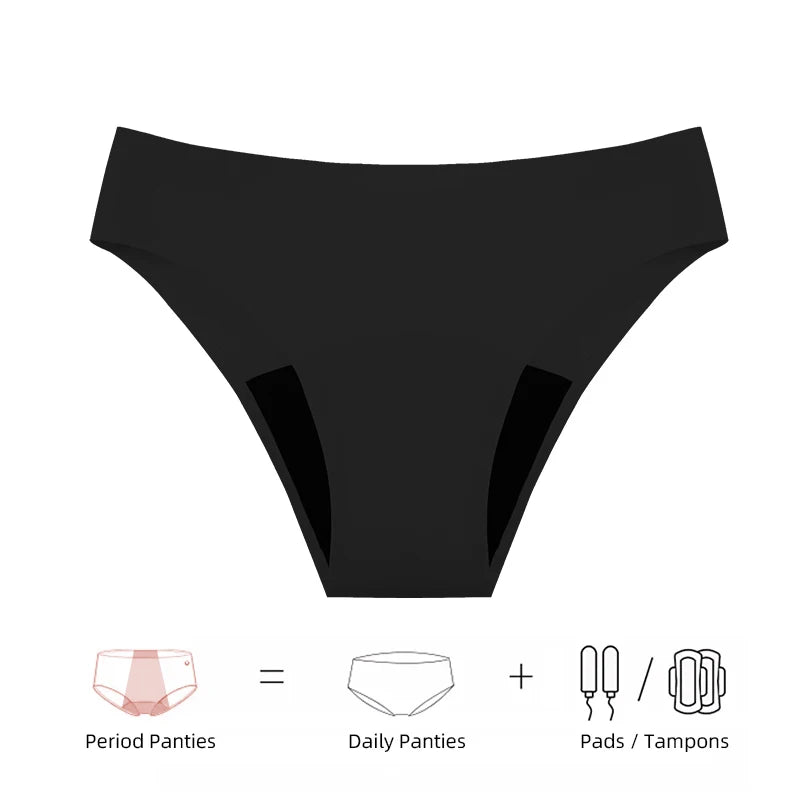 Seamless Swimwear Menstrual Panties 4-Layer Leakproof women's grooming pants Bikini Fast Absorption Summer Beachwear Period Swim.