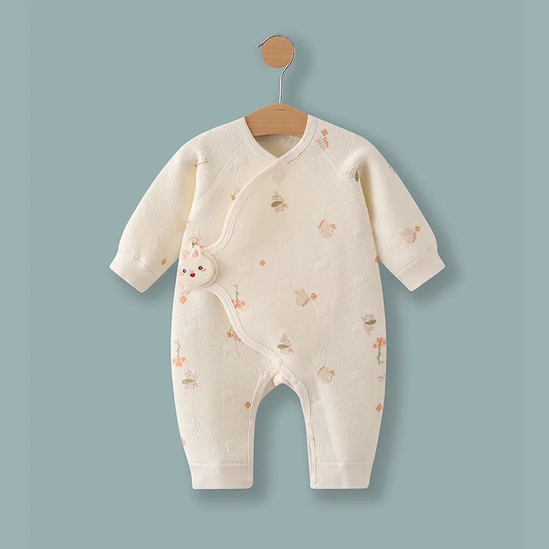 Frühling und Herbst 0-6 Monate Baby Strampler Winter Neugeborene Mädchen Jungen 100 % Baumwolle Kleidung von Langarm Säuglingskleidung Pyjamas.