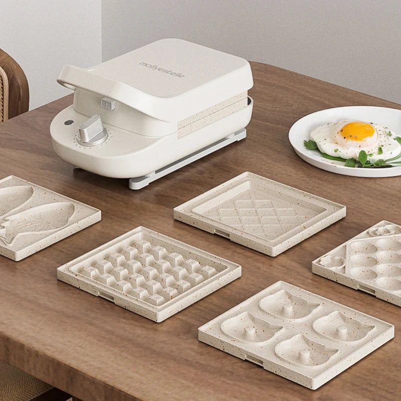 600W Electric Sandwich Maker Waffle Maker Multi-baker Breakfast Machine Toaster Baking Pancake Sandwichera Double Side Heat.