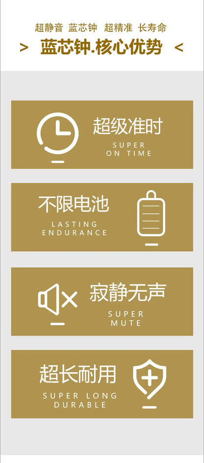 2025 Nordic Einfache Wanduhren Kreative Persönlichkeit Moderne Wanduhr Stumm Hause Schlafzimmer Restaurant Wohnzimmer Dekoration Uhr