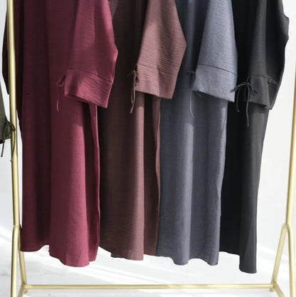 Muslim Abaya Women Dress Solid bow Jalabiya Eid 2025 Ramadan Morocco Islam Vestidos Largos Arab Long Robe Dubai Abayas Kaftan.