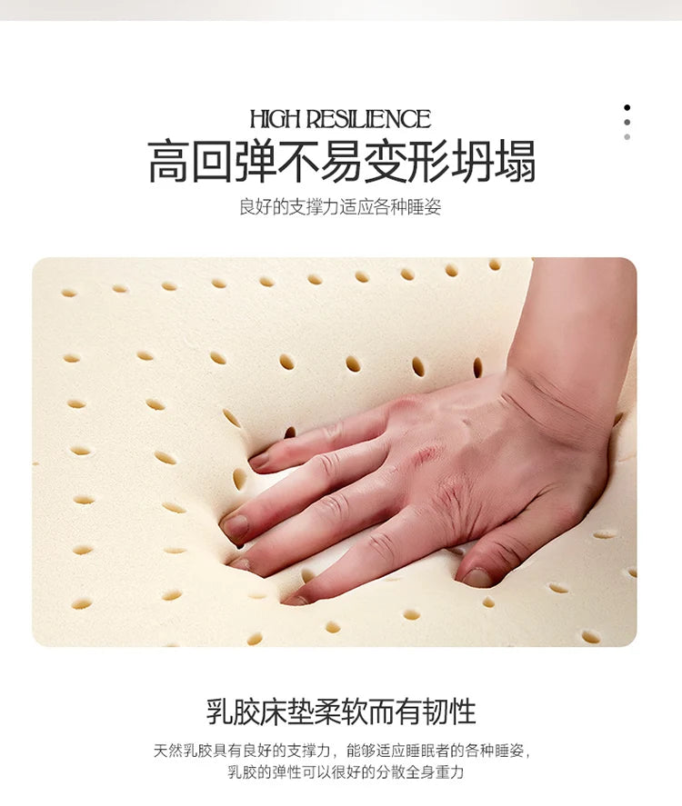 100% Thailand Natur latex Matratze mit Bezug Natur kautschuk Matratze 1,8 m Bett 1,5 m verdickte Home Schlafsaal Kissen matte