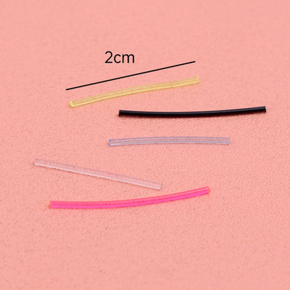 Invisible Plastic Soft Stud Earrings Hypoallergenic Simple Transparent Earring Piercing Retainer Ear Studs Pins Jewelry.